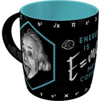 Kubek ceramiczny, Einstein Energy = Me + Coffe, 340 ml RetroArt