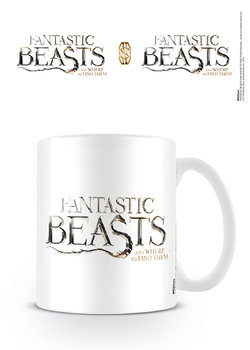 Kubek ceramiczny, Fantastic Beasts Logo, Pyramid International, biały - Pyramid International