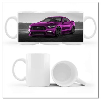 Kubek ceramiczny, Ford Mustang Samochód USA, 330 ml, ZeSmakiem, biały - ZeSmakiem