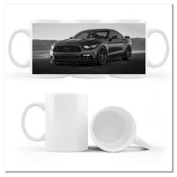 Kubek ceramiczny, Ford Mustang Samochód USA, 330 ml, ZeSmakiem, biały - ZeSmakiem