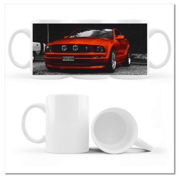 Kubek ceramiczny Foto Czerwony Ford Mustang 330 ml, ZeSmakiem - ZeSmakiem