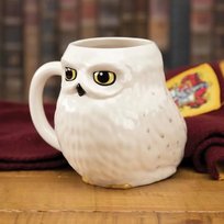 Kubek ceramiczny, HARRY POTTER Sowa Hedwiga 3D, 500 ml, Paladone, biały