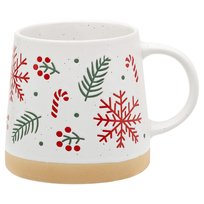 Kubek Ceramiczny, Joyful Xmas, Gałązki, 350 ml 