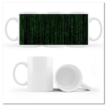 Kubek ceramiczny, Kod programowanie, 330 ml, ZeSmakiem, biały - ZeSmakiem