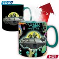 Kubek ceramiczny magiczny - Rick and Morty "Spaceship" - ABYstyle