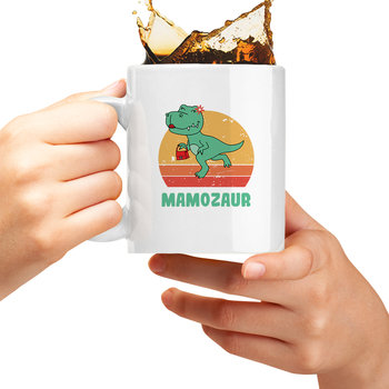 Kubek ceramiczny Mamozaur - dla mamy prezent na Dzień Matki - Koszulkowy