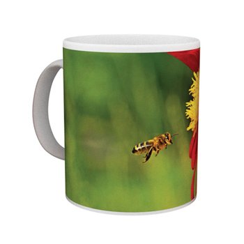 Kubek ceramiczny, Motyw Pszczelarski, 330 ml, BEE&HONEY - BEE&HONEY