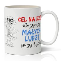 Kubek ceramiczny, Na Dzień Nauczyciela, 330 ml, StyleCouture, biały