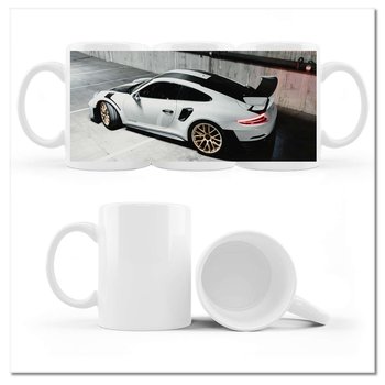 Kubek ceramiczny, Porsche 911 GT2RS, 330 ml, ZeSmakiem, biały - ZeSmakiem
