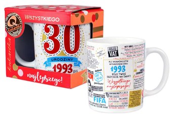 Kubek ceramiczny Premium, Q 934, Urodziny 30, Roczniki, 300 ml, Kukartka - Passion Cards