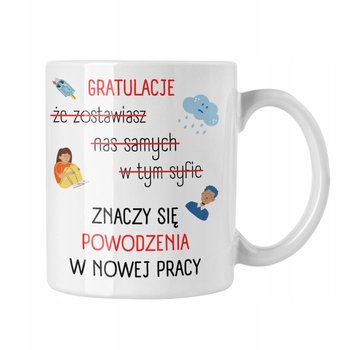 Kubek ceramiczny Prezent Na Pożegnanie Kolegi Koleżanki Pracy, 330ml, Zebra - Zebra