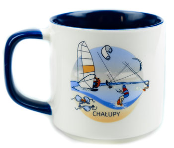 Kubek ceramiczny prezent znad morza pamiątka Bałtyk Chałupy, 350ml, Captain Mike - Captain Mike