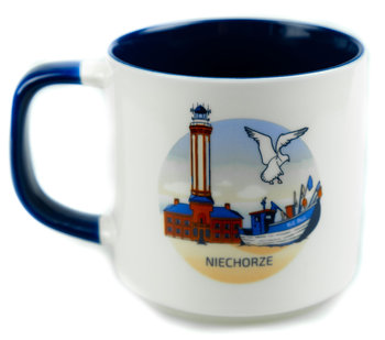 Kubek ceramiczny prezent znad morza pamiątka Bałtyk Niechorze, 350ml, Captain Mike - Captain Mike