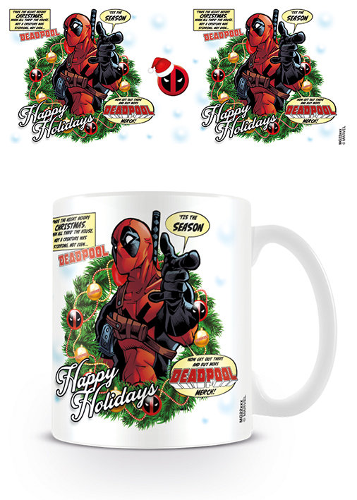 Pyramid International Deadpool (Here Comes Deadpool) Tazza bianca in ceramica da 315 ml, taglia unica