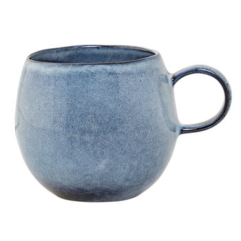 Kubek ceramiczny, Sandrine Bloomingville, 500 ml, niebieski - Bloomingville