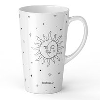 Kubek ceramiczny Space 002, 450 ml, Babaco, biały