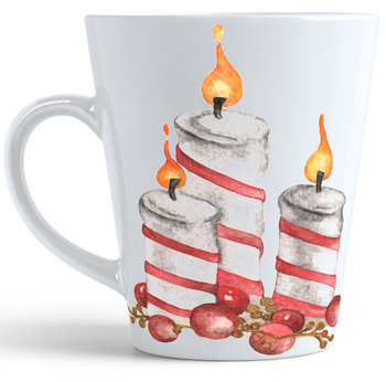 Kubek ceramiczny świąteczny Latte 330 ml J&W biały - J&W
