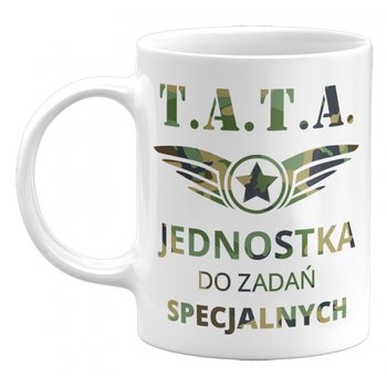 Kubek ceramiczny Tata Jednostka Do Zadań Specjalnych. Prezent Dla Taty, Na Dzień Ojca, 330 ml GiTees - GiTees