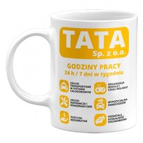 Kubek ceramiczny Tata Sp. Z O.O. Zabawny Prezent Na Dzień Ojca, 330 ml GiTees