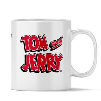 Kubek ceramiczny Tom i Jerry 032 Tom & Jerry, 330 ml, Babaco, biały - ERT