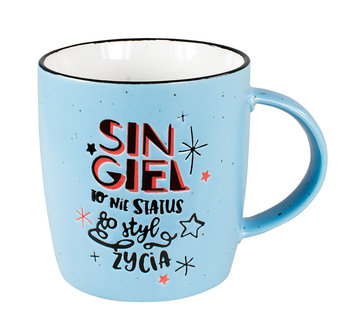 Kubek ceramiczny Up-007 Singiel - Styl Życia, 350 ml, Kukartka - Passion Cards