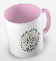 Kubek ceramiczny z grafiką okie dokie, różne kolory, 330 ml, Fotobloki&Decor