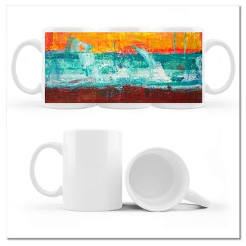 Kubek ceramiczny z nadrukiem Abstrakcja Bertha, 330ml, ZeSmakiem - ZeSmakiem