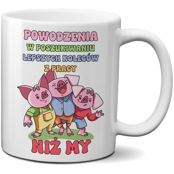 Kubek ceramiczny z nadrukiem - Powodzenia W Poszukiwaniu Lepszych Kolegów Z Pracy Niż My, 330ml, CupCup.pl - CupCup.pl