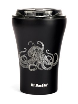 Kubek ceramiczny z pokrywką Dr.Bacty Apollo Octopus - czarny - Dr.Bacty