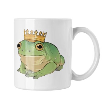 Kubek ceramiczny Żabka, Żaba Prezent Fana 6, biały - Zebra