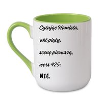 Kubek Cytując Hamleta akt piąty scenę pierwszą, wers 425 Czarny 450