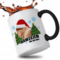 KUBEK CZARNY Świąteczny Śmieszny JANUSZ NOSACZ MiX