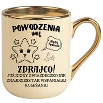 KUBEK DLA KOLEŻANKI NA POŻEGNANIE Z PRACY ODEJŚCIE NA PREZENT Z IMIENIEM