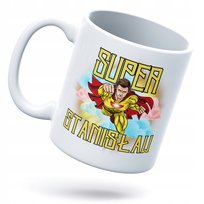 Kubek Dla Stanisława Prezent z Dowolnym Trwałym Nadrukiem Zdjęciem Biały