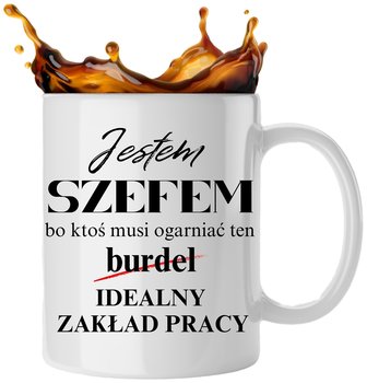 Kubek Dla Szefa 330ml 40x40 Praca Śmieszny Do Pracy Nadruk - Inny producent