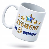 Kubek Dla Zygmunta Na Prezent biały z Trwałym Nadrukiem Zdjęciem Premium