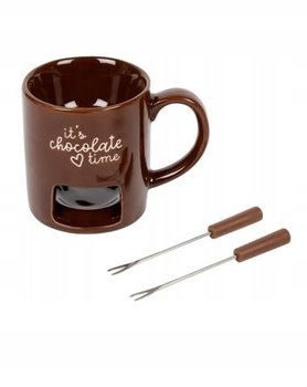 Kubek do Czekoladowego FOUNDE Podgrzewacz do czekolad ZESTAW z Widelczykami - inna (Inny)