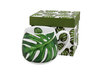 Kubek do kawy i herbaty porcelanowy, baryłka DUO MONSTERA 430 ml - Duo