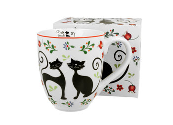 Kubek do kawy i herbaty porcelanowy DUO KOTY ETNO 1000 ml   - Duo