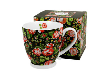 Kubek do kawy i herbaty porcelanowy na stopce DUO WZÓR KRAKOWSKI 480 ml  - Duo