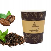 Kubek Do Kawy Na Wynos Jednorazowy Papierowy Bez Dopłat Eko 250 Ml, 50 Szt.