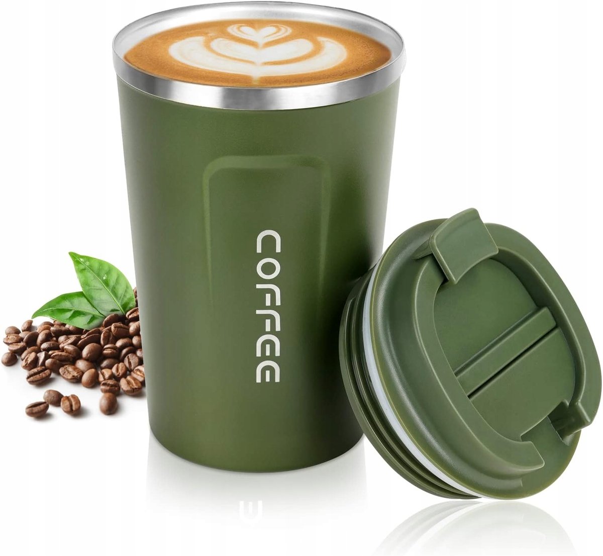 KUBEK DO KAWY TERMICZNY NA WYNOS MAŁY TERMOS COFFE TO GO 380ml EKO ...