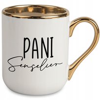 Kubek Elegant Biały Idealny Prezent Dla Pani Senselier Super Jakość Wzory