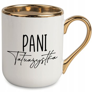 Kubek Elegant Biały Idealny Prezent Dla Pani Tatuażystka Super Jakość Wzory - StyleCouture