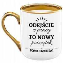 Kubek Elegant biały na pożegnanie odejście koleżanki kolegi z pracy