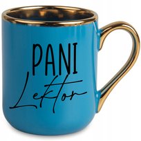 Kubek Elegant Niebieski Idealny Prezent Dla Pani Lektor Super Jakość Wzory