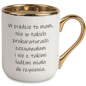 KUBEK ELEGANT PREZENT DLA KOLEŻANKI KOLEGI DO PRACY W PI#DZIE TO MAM WZORY - StyleCouture