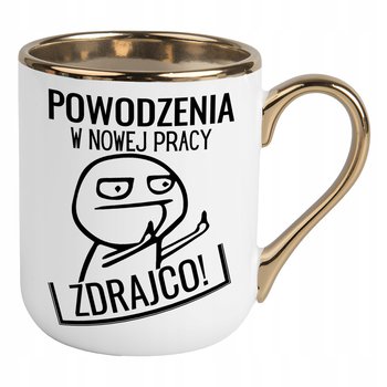 Kubek elegant złoty na odejście pożegnanie z pracy zdrajca prezent premium - Kubkotwórnia