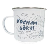 Kubek emaliowany 450 ml - Kocham Góry! TravelSet TravelSet