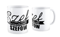 Kubek FAJNEKUBKI Szef wszystkich szefów, biały, 330 ml fajneKUBKI